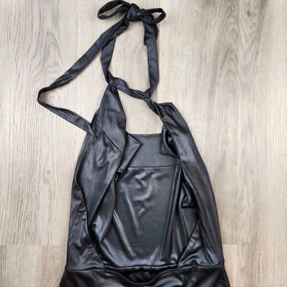 NBD Halter Open Back Cowl Neck Midi Dress size M - Picture 6 of 8